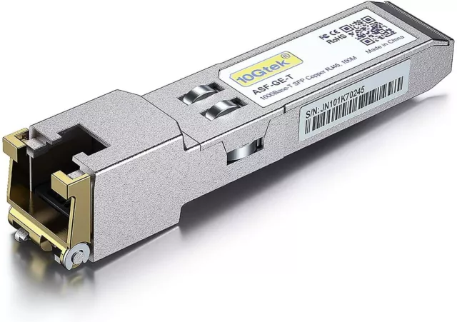 For Ubiquiti UF-RJ45-1G SFP Switch Module 1000BASE-T SFP to RJ-45 Port