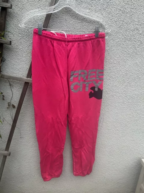 FreeCity Superfluff Lux Hot pink Dove sweatpants Size Small