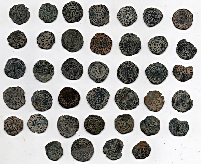 Catholic Kings (1475-1504)  Coins Lot Of 39  Pieces