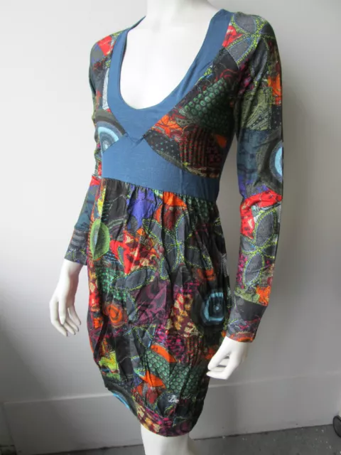 Desigual Damen Kleid Rock Tunik Flotencia Kleed Neu M 2