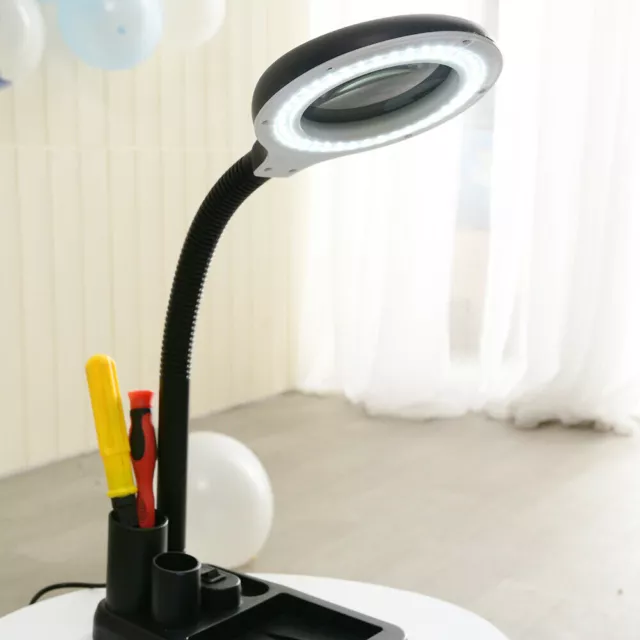 Magnifying Lamp Popular 5X 10x Magnifying Glass with Light for Reading Craft