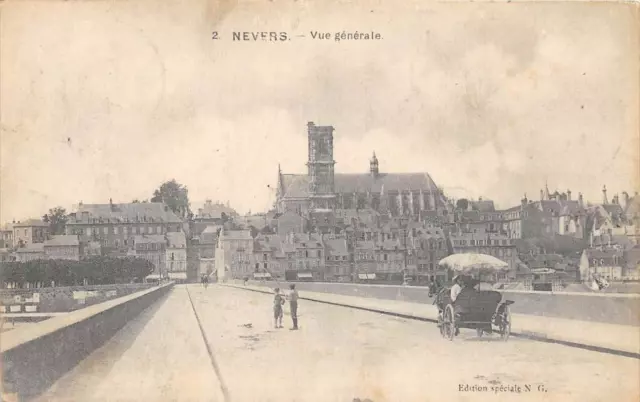 Cpa 58 Nevers Vue Generale