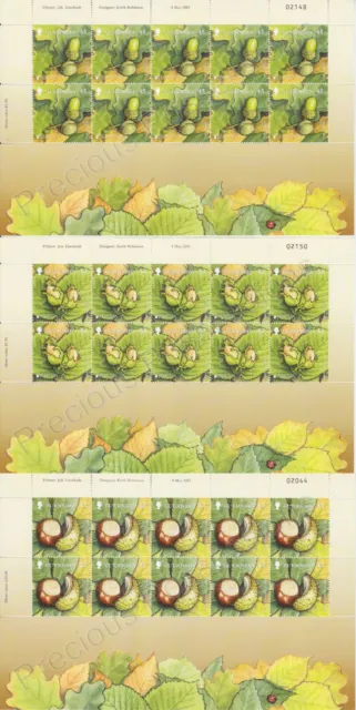 Sg 1376-1378 Guernsey Mnh Stamp Sheetlets 2011 Europa Forests Full Set