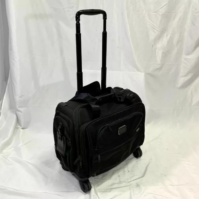 TUMI ALPHA 3 Carry On Luggage 4 Wheel 2203652D3 Black H38cm W51cm D26cm