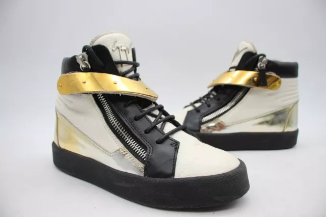 Giuseppe Zanotti V-Strap Women's Size EU 37 Hero Leather High Top Sneakers