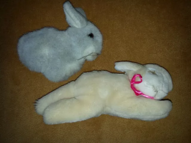 Original Steiff-Tiere Konvolut Lamm und grauer Hase