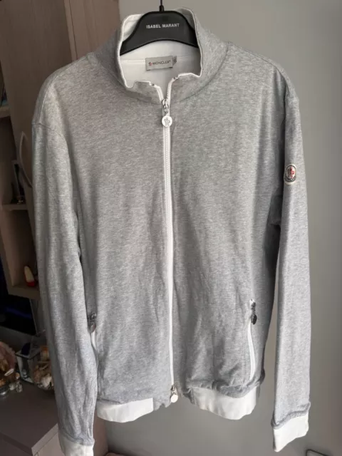 Moncler Maglia Cotton Cardigan with zip size:XL