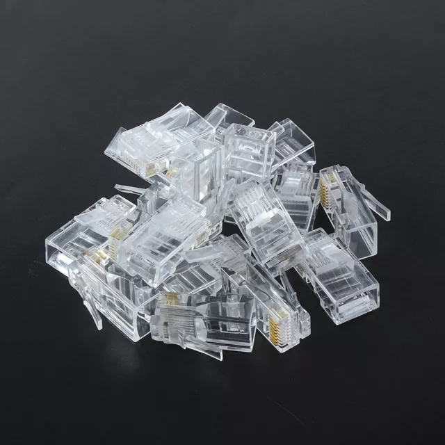 RJ45 Ethernet End Plugs Connector Network Lan Patch Cable CAT5e CAT6 Male Lot