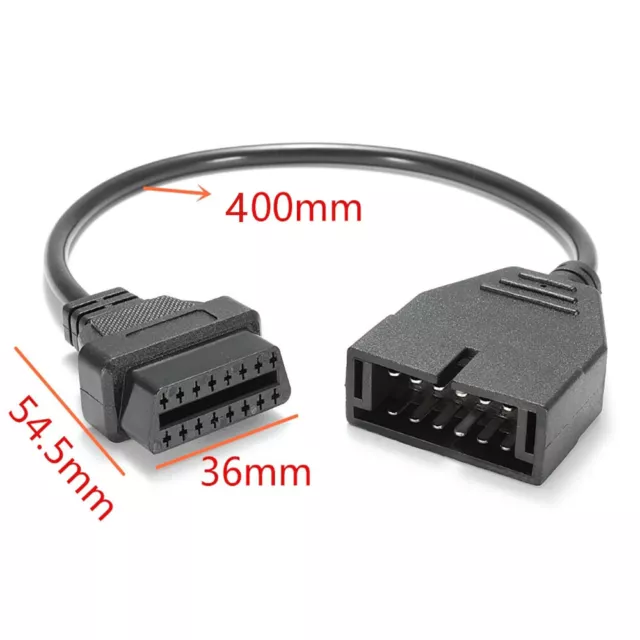 Cavo adattatore convertitore OBD2 12 pin da OBD1 a 16 pin per strumento scanner diagnostico GM