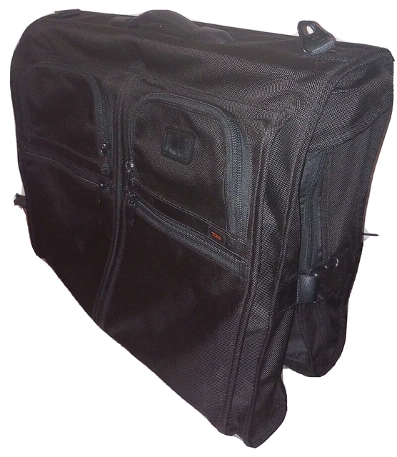 TUMI Black Alpha Black Bi-fold 23” Garment Bag Hanging Luggage 2213DH Nylon
