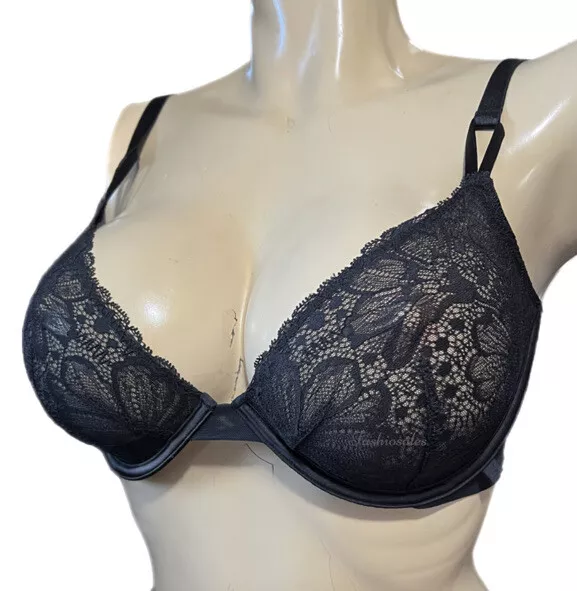 Victorias Secret Sexy Tee Lace Unlined Demi Bra Black