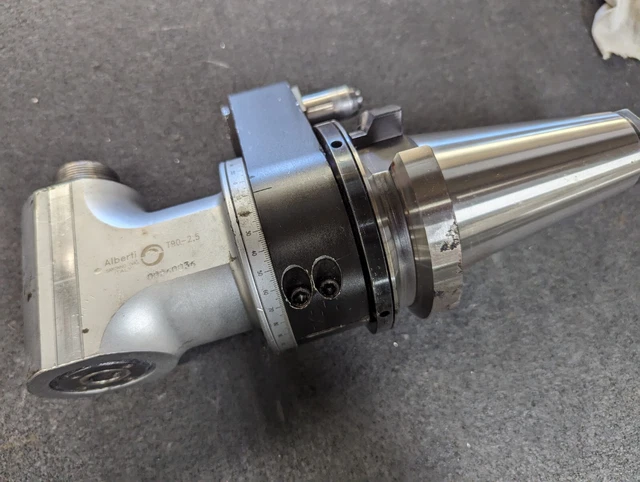 Alberti T90-2,5 Right Angle CNC Milling Head, BT50 taper with ER25 Alberti T90-2,5 Right Angle CNC Milling Head, BT50 taper with ER25