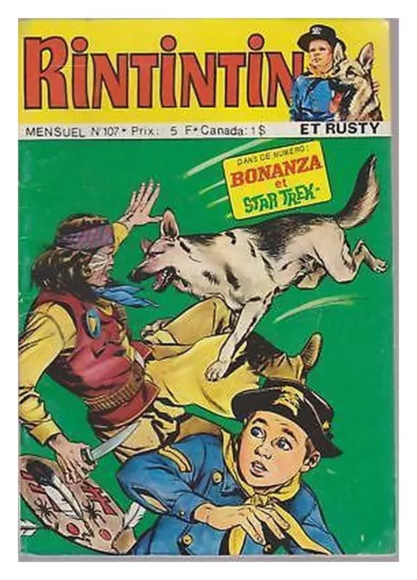 RINTINTIN N° 107 DE 1978  BE star trek bonanza