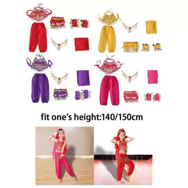 Kids Belly Dance Costumes Set Bellydance Halloween India Belly Dance Clothes