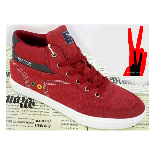 scarpe uomo da ginnastica snakers unisex sportive in offerta rosso BL