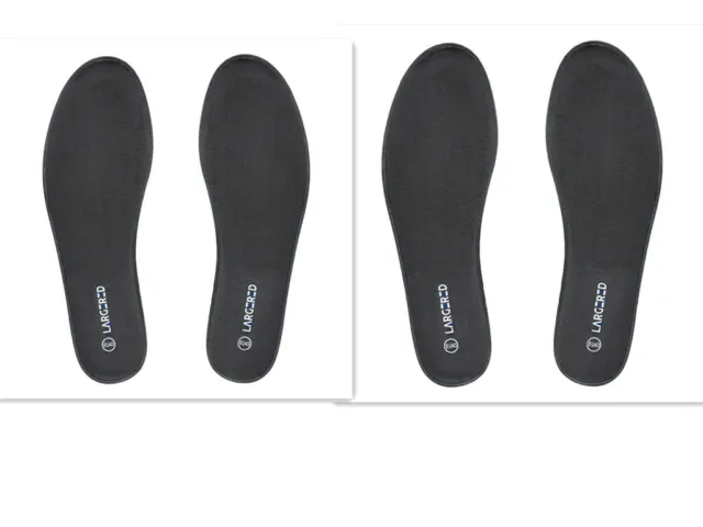 2 Paar Memory Foam Orthesen-Einlegesohle Fußbett Schuhe Sohlen Einlagen Gr.36-46