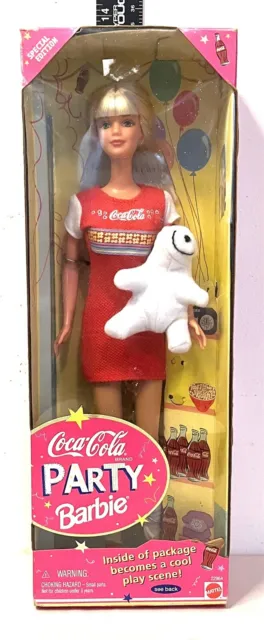 Special Edition Coca~Cola Brand Party Barbie Doll Vinatge 1998