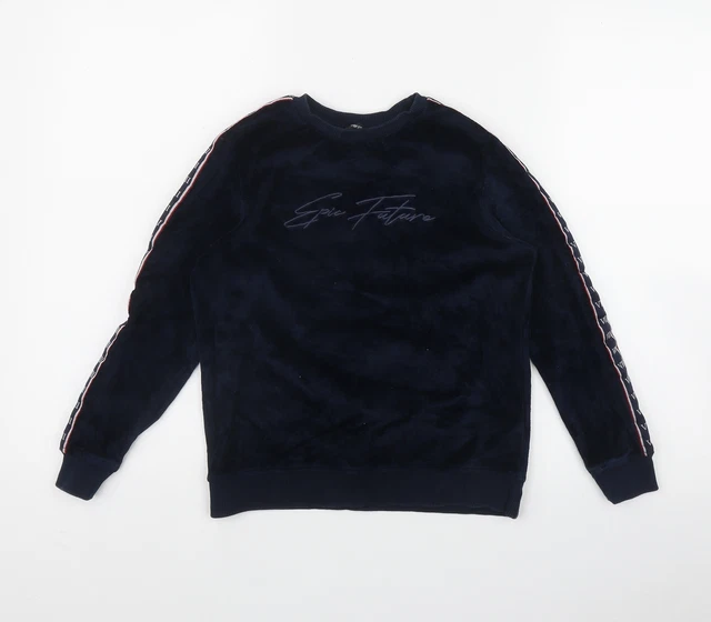 "Felpa pullover blu George Boys poliestere taglia 8-9 anni - ""Epic Future"""