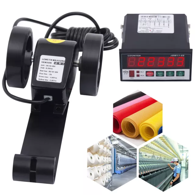 Digital Length Meter Counter Mechanical Length Counter Measure Tool Wheel Sensor