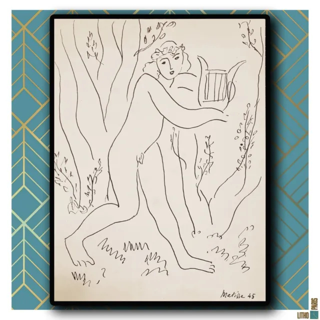 Henri Matisse/1945/Lithographie/Orphée/Dessin/Paris/Art Moderne/Picasso/ART/Déco