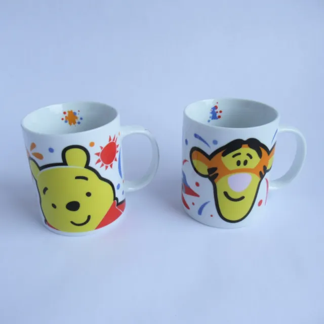 2x Disney Mugs Winnie the Pooh & Tigger (Cup Tea Coffee Gift Present)