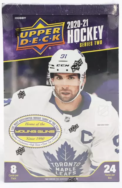 2020/21 Upper Deck Series 2 Hockey Hobby Box