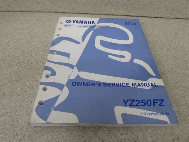2010 Yamaha Yz250Fz Yz250F Yz 250F 250 Oem Factory Repair Owner's Service Manual