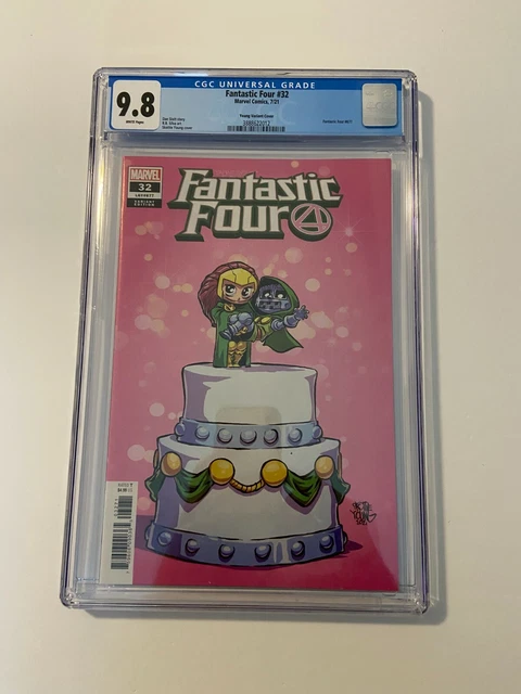 FANTASTIC FOUR #32 NM/MT 9.8 CGC SKOTTIE YOUNG VARIANT Dr Doom Dan Slott