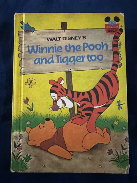 Vintage 1975 Winnie the Pooh and Tigger Too Disney’s Wonderful World Of Reading