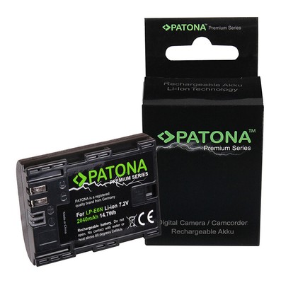 PATONA Batteria PATONA PREMIUM per Canon LP-E6N EOS 70D 80D 5D MARK IV MARK4 MK4 2040mA 