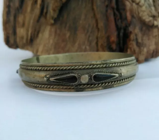 Ancient Silver Color Bracelet Roman Medieval Old Amazing Artifac Weight-28.08Gr