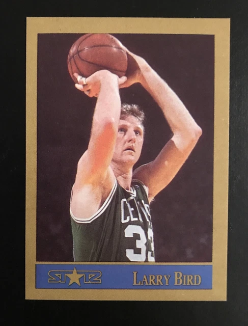 LARRY BIRD BOSTON Celtics 1990 1991 STARZ Tan Border RARE ODDBALL EUR