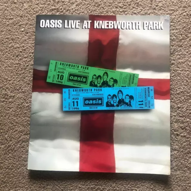 Oasis Tour programme Knebworth 1996