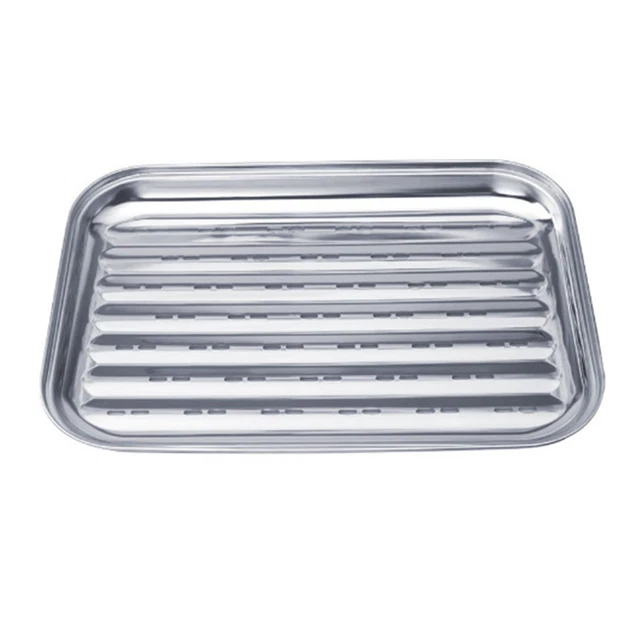 GRIGLIA IN ACCIAIO INOX AISI 304 60 x 40 cm