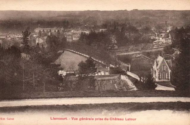CPA 60 - LIANCOURT (Oise) - Vue générale prise du Château Latour