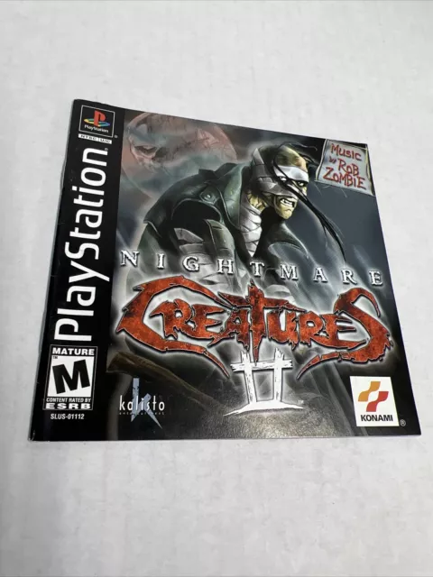 NIGHTMARE CREATURES II 2 Playstation 1 PS1 Game For Sale