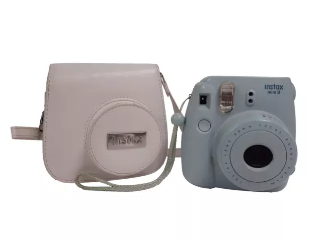 FOTOCAMERA ISTANTANEA INSTAX Mini 8 Polaroid bambino blu con custodia  bianca hobby testati EUR 11,44 - PicClick IT