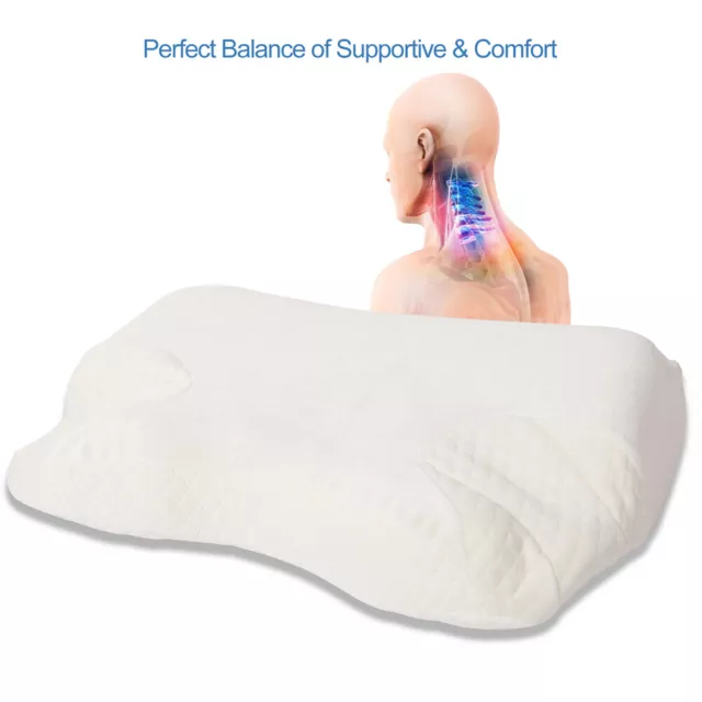 Memory Foam CPAP Pillow Anti Snoring Sleep Therapy Apnea Nasal Side Sleeper AU 2