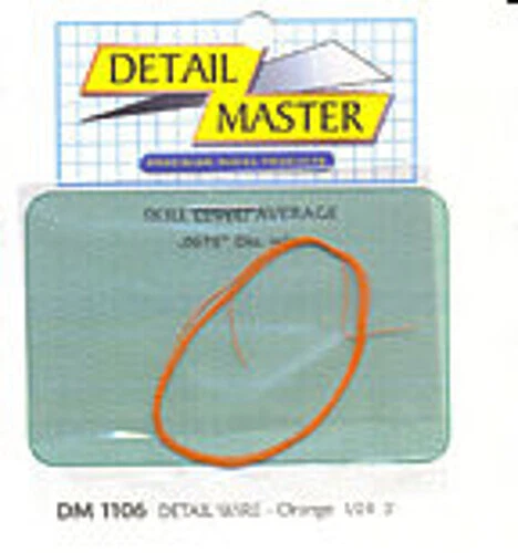 Detail-Master 2ft. Detail Wire Orange - Plastic Model Vehicle Accessory Kit