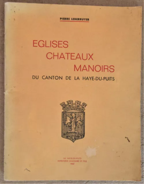 Leberruyer Canton De La Haye-Du-Puits Eglises Chateaux Manoirs 1962 Normandie