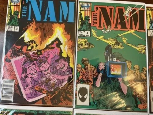 Lot of 13 Marvel The 'Nam #3 4 5 6 7 9 12 15 16 32 33 71 1987 Vietnam War 2