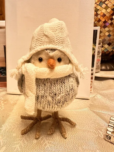 Target Wondershop Bird Handmade Knitted Hat Scarf Sweater Figure