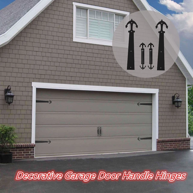 CCJH Decorative Garage Door Accents Handle Hinge Sliding Doors Hardware