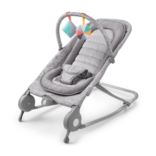 Summer Infant® 2-in-1 Infant Bouncer & Rocker Duo- Light Gray Tweed