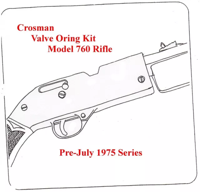 Crosman 760 Rifle Pre-July 1975 Series  REBUILD RESEAL O-RING SEAL KIT