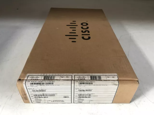 Cisco CP-9951-CL-CAM-K9 Neuf Boite Ouverte UC Voip Téléphone 9951 & Cp-Cam-C