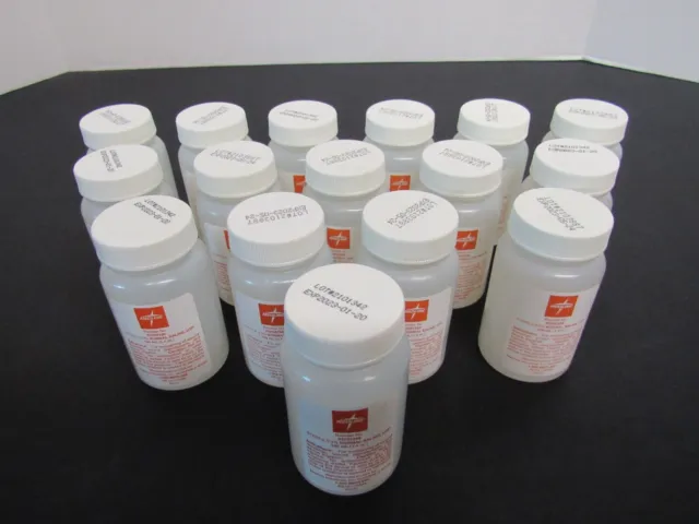 Lote de 16 botellas de Medline RDI30296 estéril 0,9% solución salina normal 100 ml expiración 2023