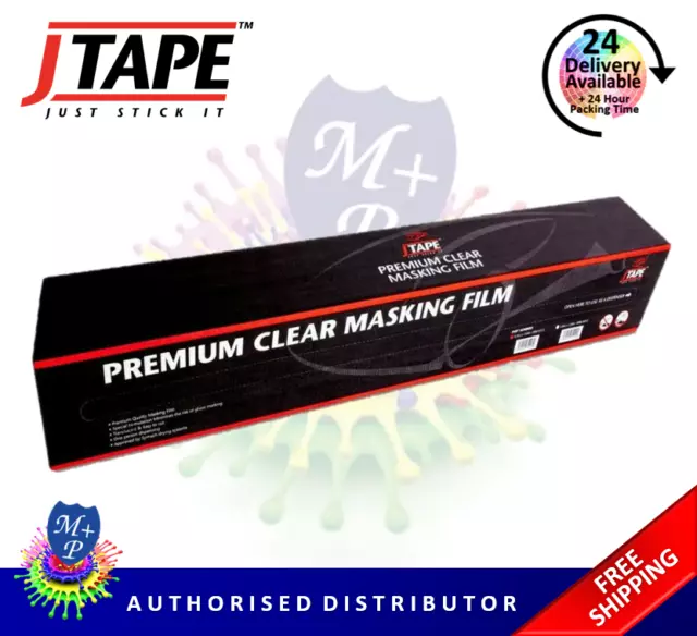 J TAPE polymask Premium Plastic Clear Car Masking Film Sheeting 5m x 120m JTAPE