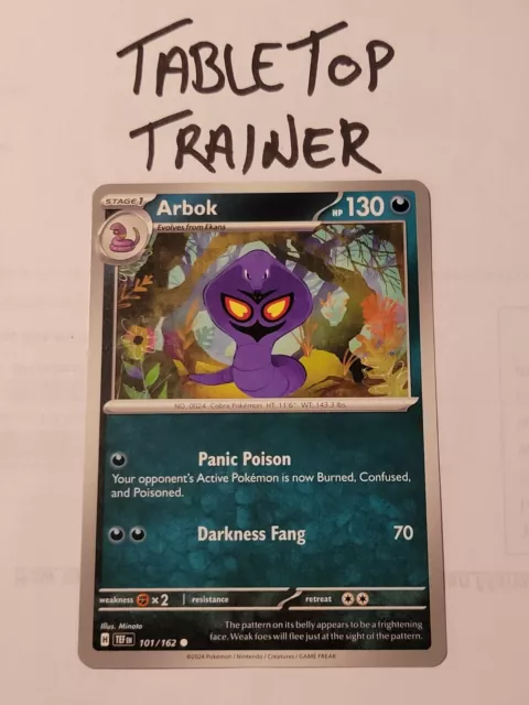 Pokemon TCG - Temporal Forces - Arbok 101/162 - Common