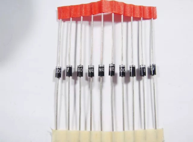 10x 1N4007 Diodo Raddrizzatore 1000V 1A#19-3A4